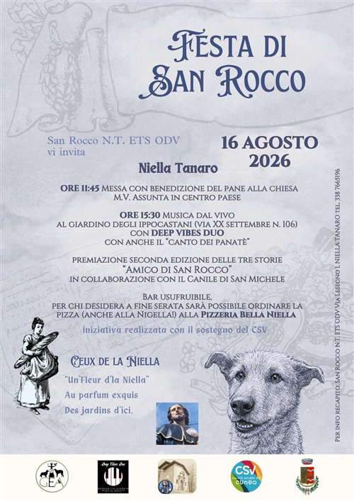 Festa di San Rocco 16 agosto 2026